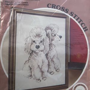 Vintage Paragon Poodle Cross Stitch Kit, New Old Stock